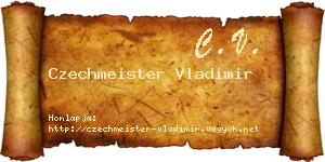 Czechmeister Vladimir névjegykártya